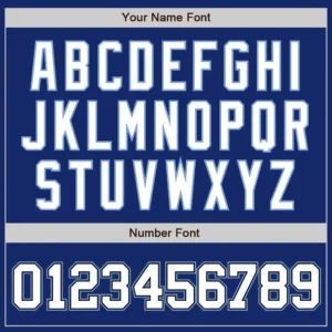 Custom Royal Baseball Jersey with White-Light Blue - Image 2