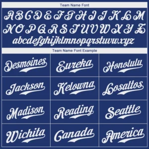 Custom Royal Baseball Jersey with White-Red - Image 3