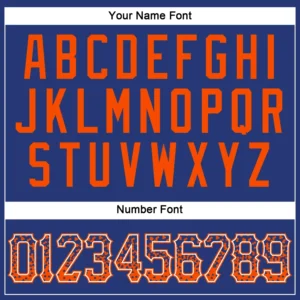 Custom Royal Drift Fashion Baseball Jersey with Orange-White - Image 3