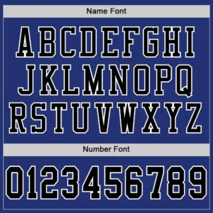 Custom Royal Mesh Football Jersey with Black - Image 3