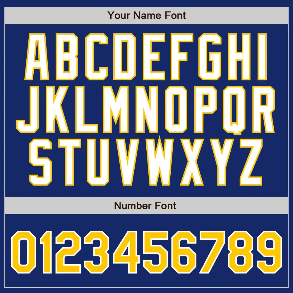 Custom Royal Pinstripe Baseball Jersey with Gold-White - Image 2