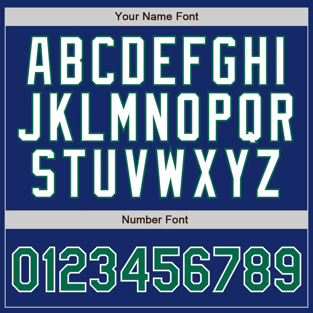Custom Royal Pinstripe Baseball Jersey with Kelly Green-White - Image 2
