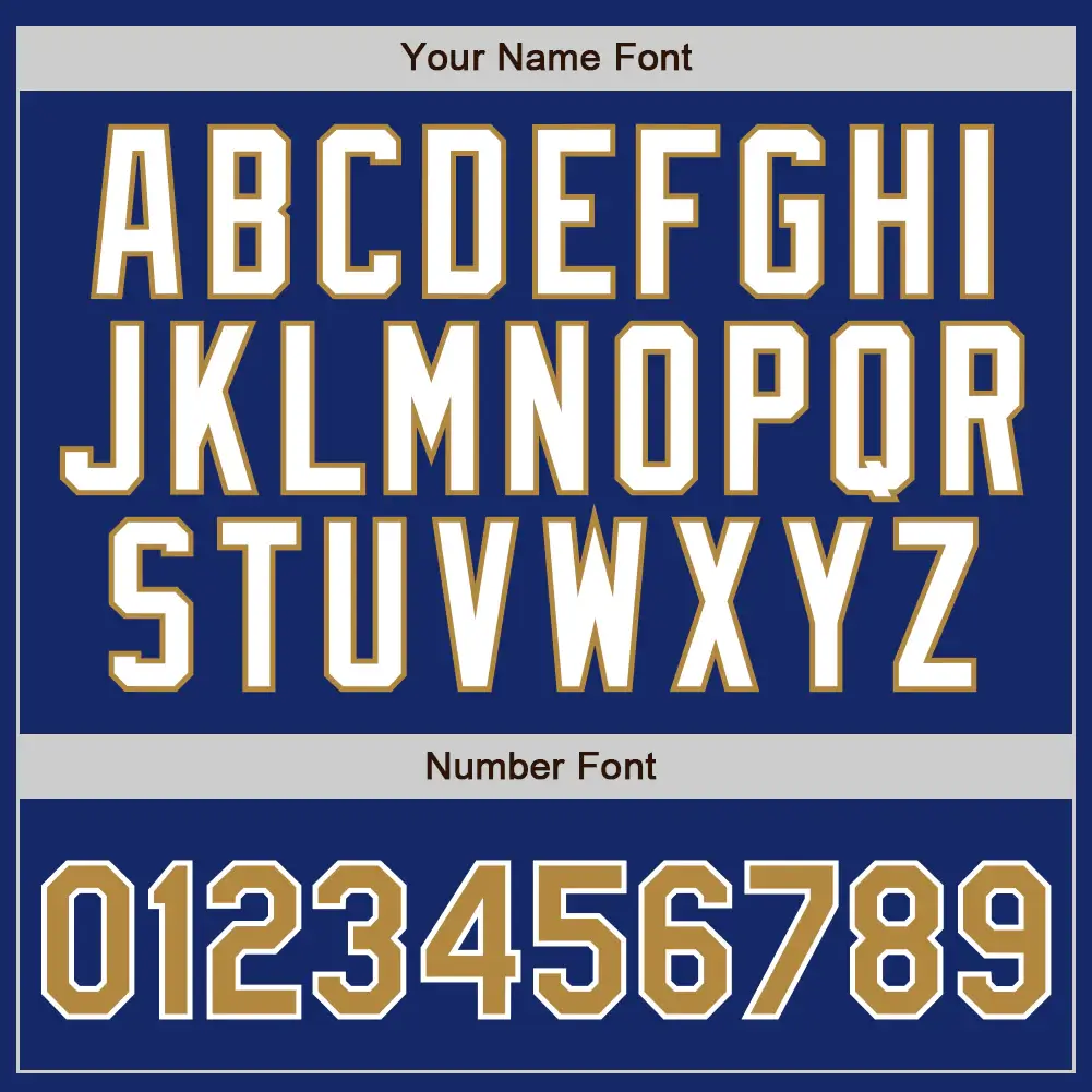 Custom Royal Pinstripe Baseball Jersey with Old Gold-White - Image 2