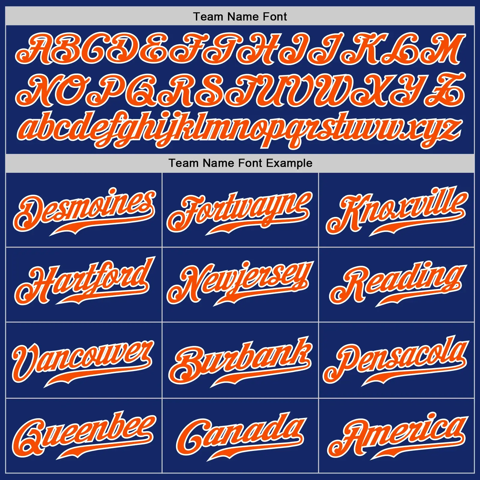 Custom Royal Pinstripe Baseball Jersey with Orange-White - Image 3