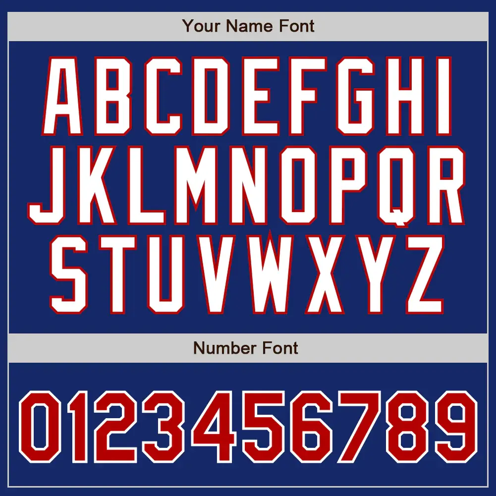 Custom Royal Pinstripe Baseball Jersey with Red-White - Image 2