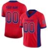 Custom Scarlet Mesh Drift Fashion Football Jersey with Royal