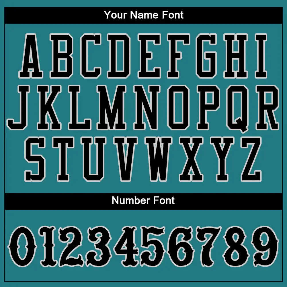 Custom Teal Baseball Jersey with Black-Gray - Image 2