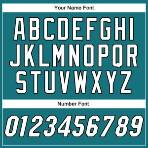 Custom Teal Baseball Jersey with White-Black - Image 3