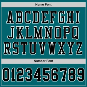 Custom Teal Mesh Football Jersey with Black-White - Image 3
