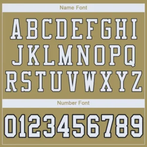 Custom Vegas Gold Mesh Football Jersey with White - Image 2