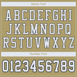 Custom Vegas Gold Mesh Football Jersey with White-Black - Image 2