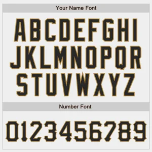 Custom White Baseball Jersey with Black-Old Gold - Image 2