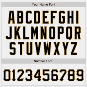 Custom White Baseball Jersey with Black-Old Gold - Image 2