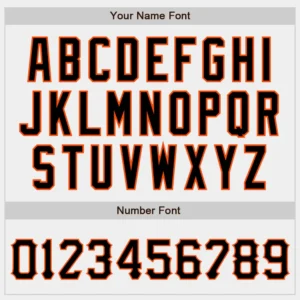 Custom White Baseball Jersey with Black-Orange - Image 2