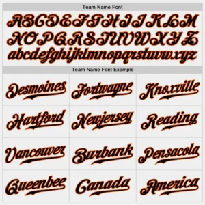 Custom White Baseball Jersey with Black-Orange - Image 3