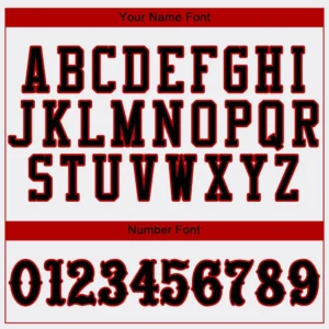 Custom White Baseball Jersey with Black-Red - Image 2