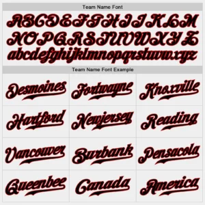 Custom White Baseball Jersey with Black-Red - Image 2