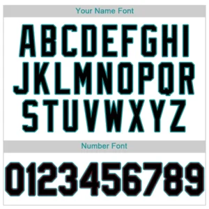 Custom White Baseball Jersey with Black-Teal - Image 2