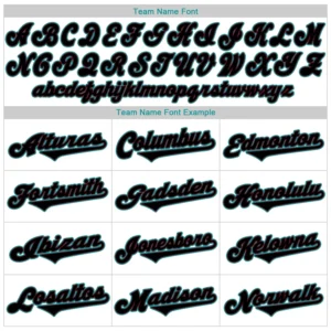 Custom White Baseball Jersey with Black-Teal - Image 3