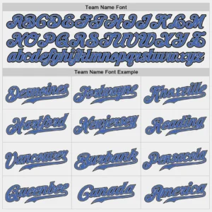 Custom White Baseball Jersey with Blue-Gray - Image 3