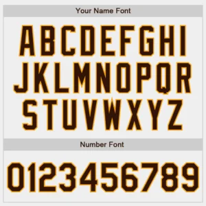 Custom White Baseball Jersey with Brown-Gold - Image 3