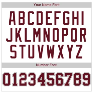 Custom White Baseball Jersey with Crimson-Gray - Image 2