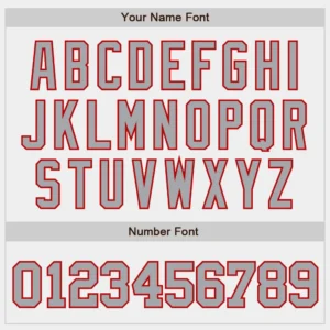 Custom White Baseball Jersey with Gray-Red - Image 3