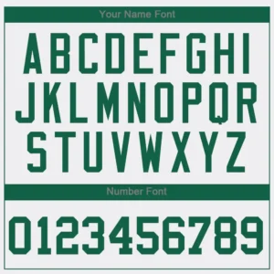 Custom White Baseball Jersey with Kelly Green-Gray - Image 2