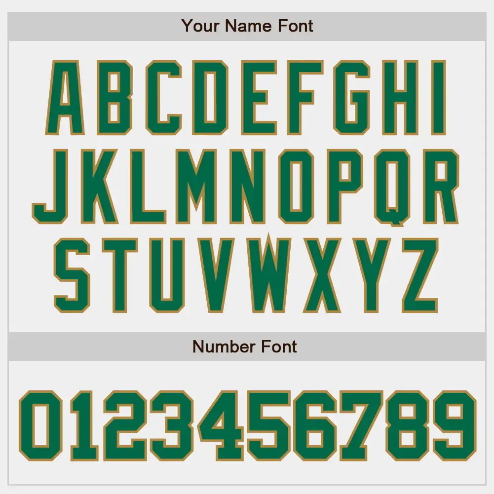 Custom White Baseball Jersey with Kelly Green-Old Gold - Image 2