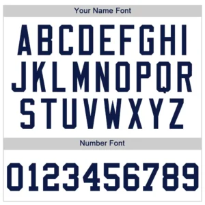 Custom White Baseball Jersey with Navy - Image 2