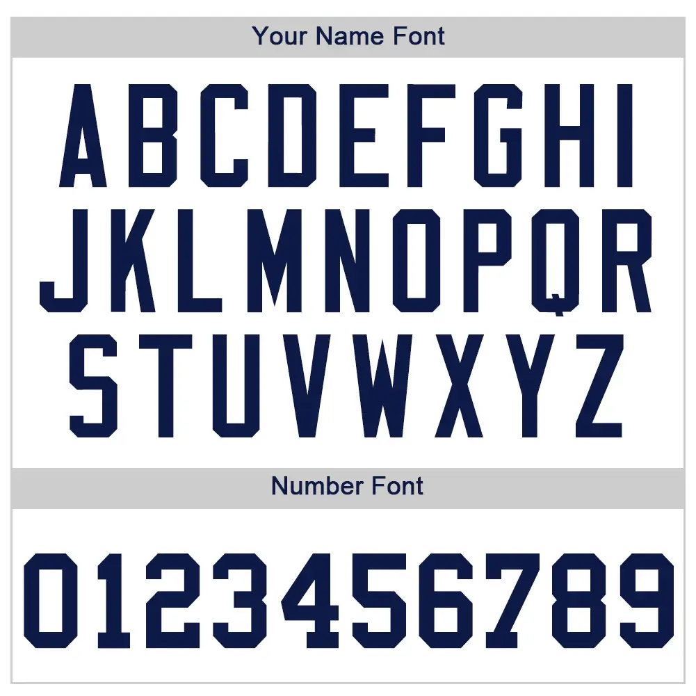 Custom White Baseball Jersey with Navy - Image 2