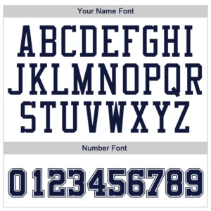 Custom White Baseball Jersey with Navy - Image 3