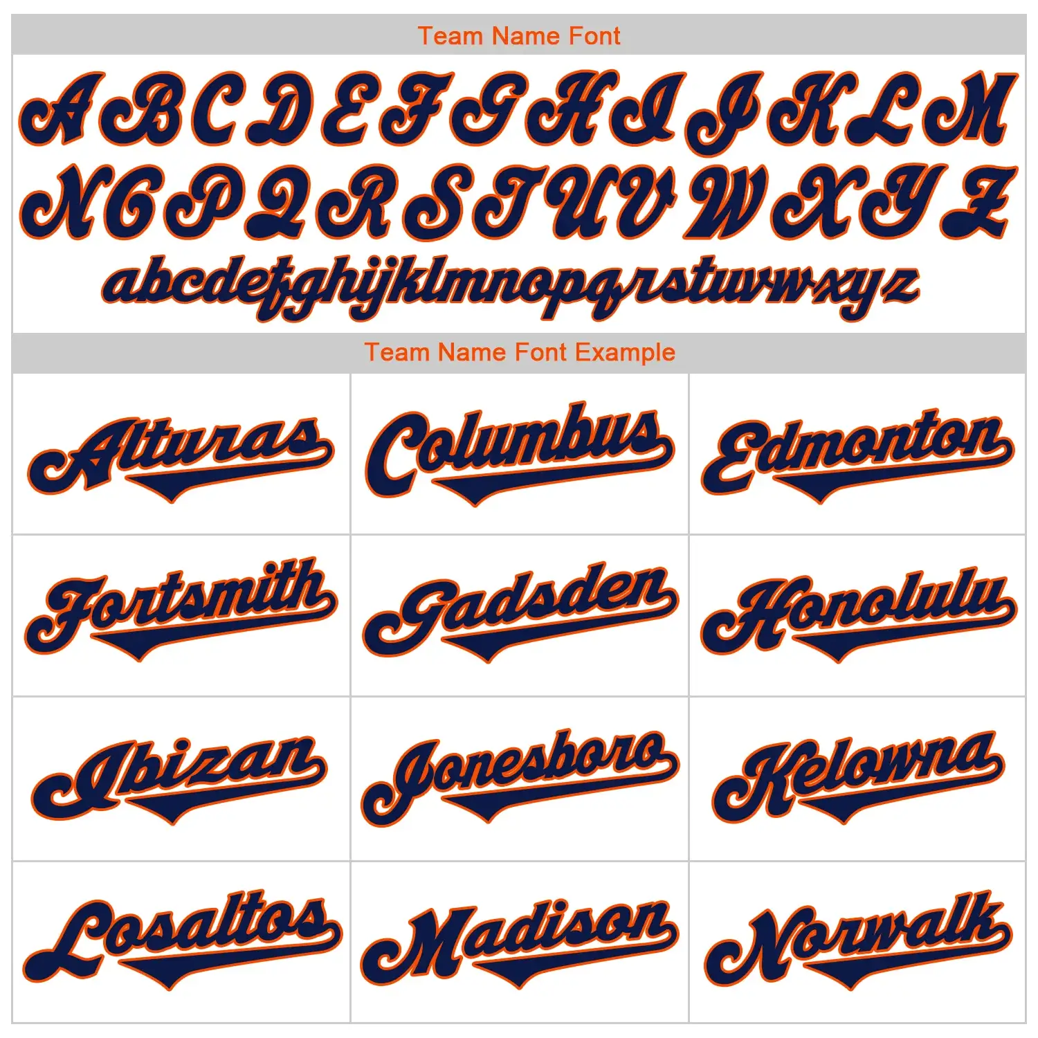 Custom White Baseball Jersey with Navy-Orange - Image 3