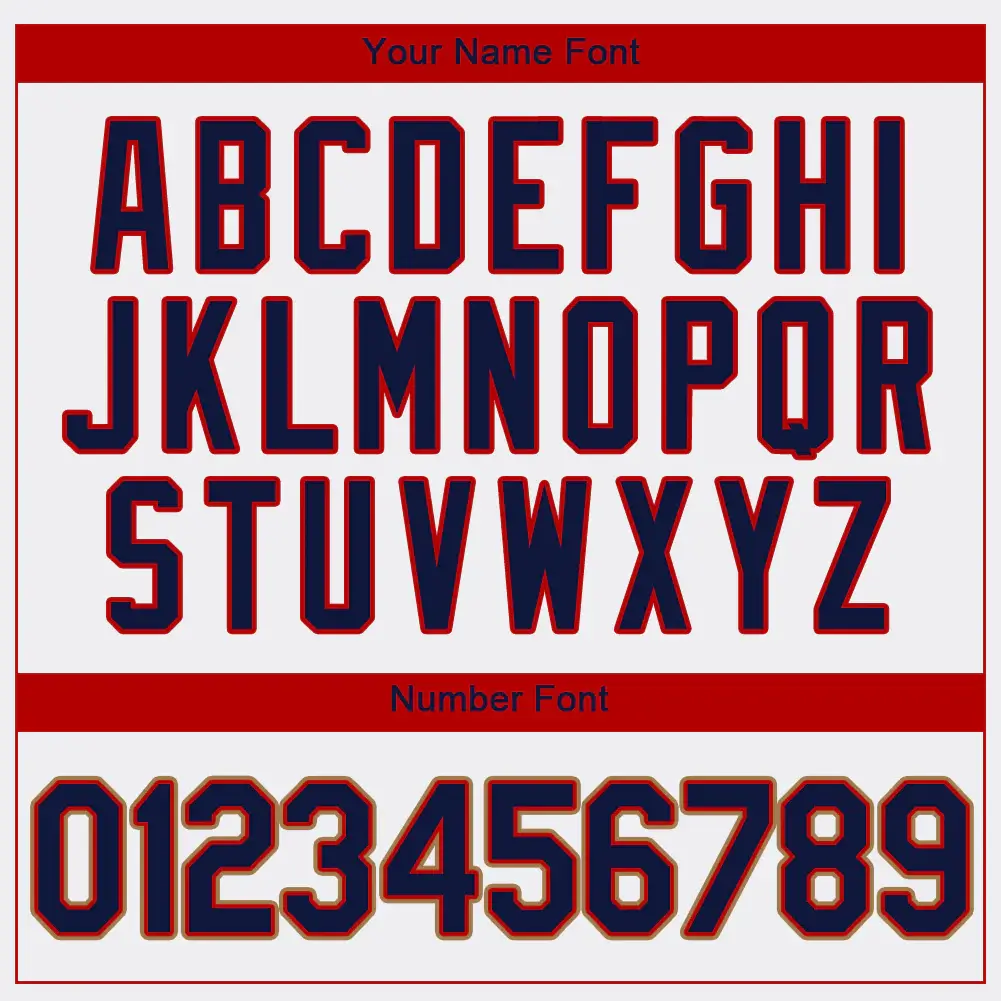 Custom White Baseball Jersey with Navy-Red - Image 2