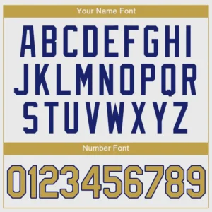 Custom White Baseball Jersey with Old Gold-Royal - Image 2