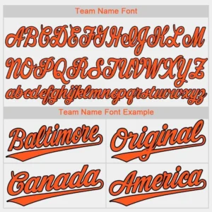 Custom White Baseball Jersey with Orange-Black - Image 3