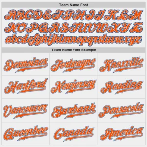 Custom White Baseball Jersey with Orange-Royal - Image 3