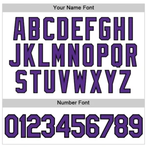 Custom White Baseball Jersey with Purple-Black - Image 3