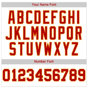Custom White Baseball Jersey with Red-Gold - Image 2