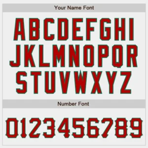 Custom White Baseball Jersey with Red-Kelly Green - Image 2