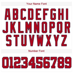 Custom White Baseball Jersey with Red-Navy - Image 2