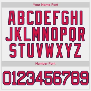 Custom White Baseball Jersey with Red-Navy - Image 2