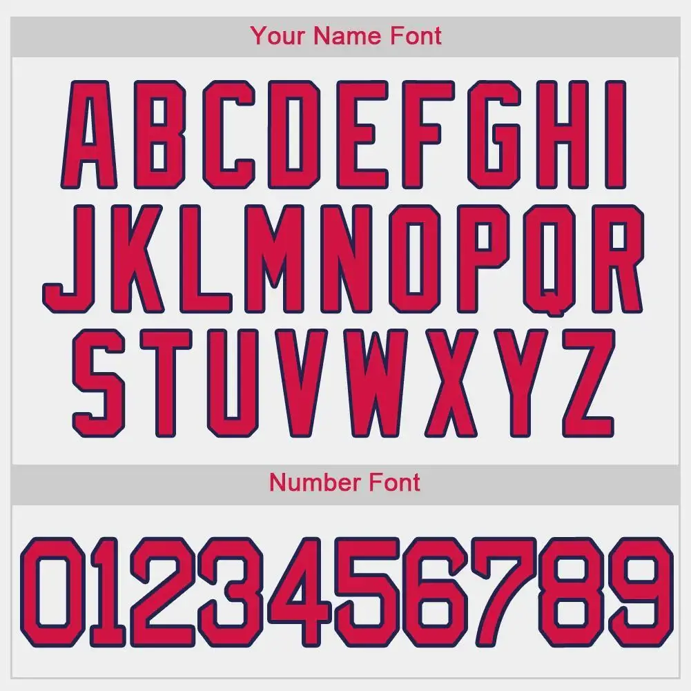 Custom White Baseball Jersey with Red-Navy - Image 2