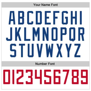 Custom White Baseball Jersey with Red-Royal - Image 3