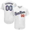 Custom White Baseball Jersey with Royal-Old Gold