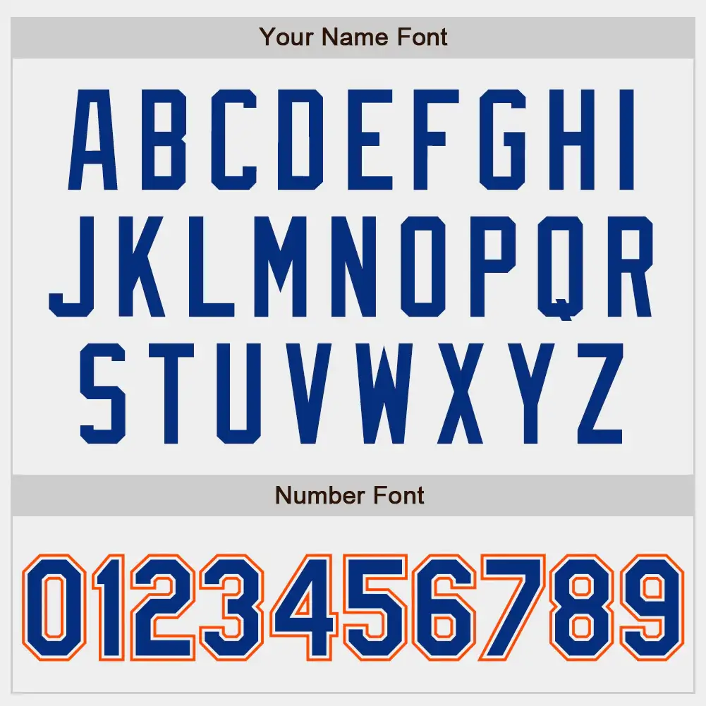 Custom White Baseball Jersey with Royal-Orange - Image 3