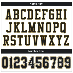 Custom White Mesh Football Jersey with Black-Old Gold - Image 2