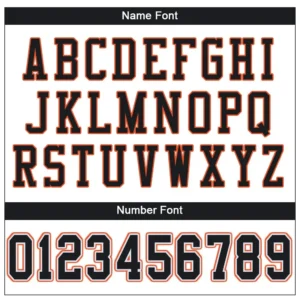 Custom White Mesh Football Jersey with Black-Orange - Image 2