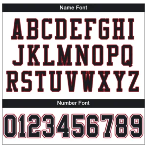 Custom White Mesh Football Jersey with Black-Red - Image 2