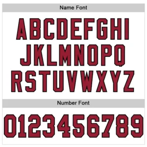 Custom White Mesh Football Jersey with Cardinal-Black - Image 3